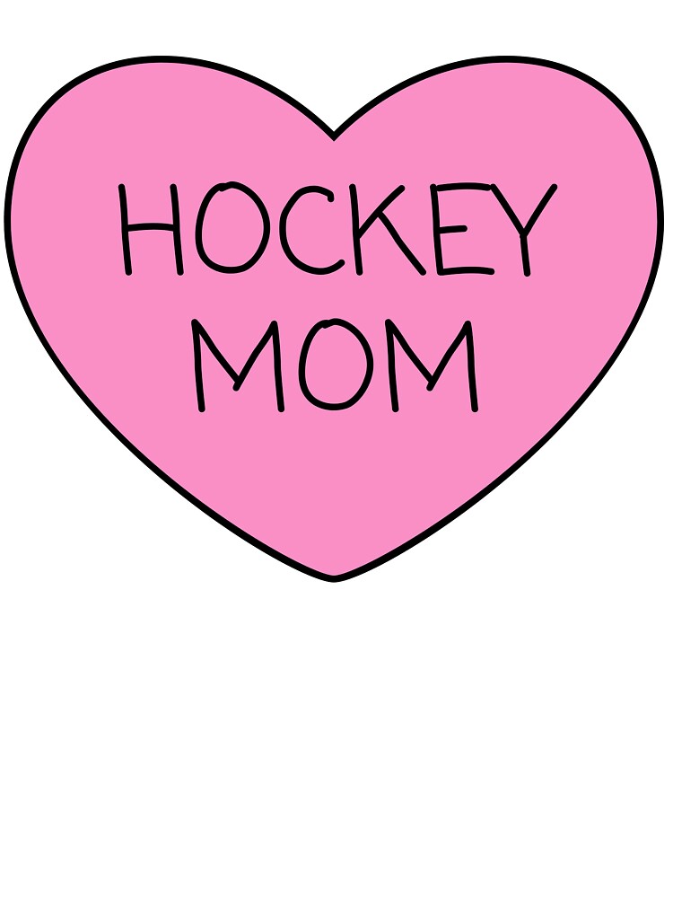 Hockey Mom Pink Heart by OscarAndOphelia