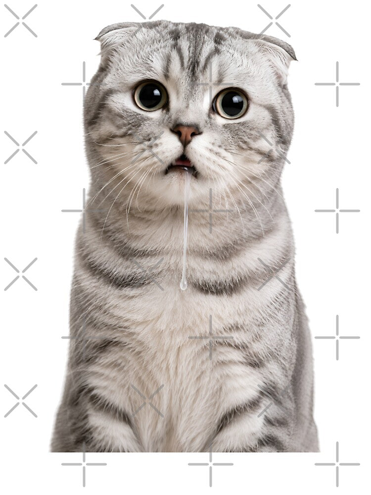 Drooling Cat Meme Reaction Face by teeperfect