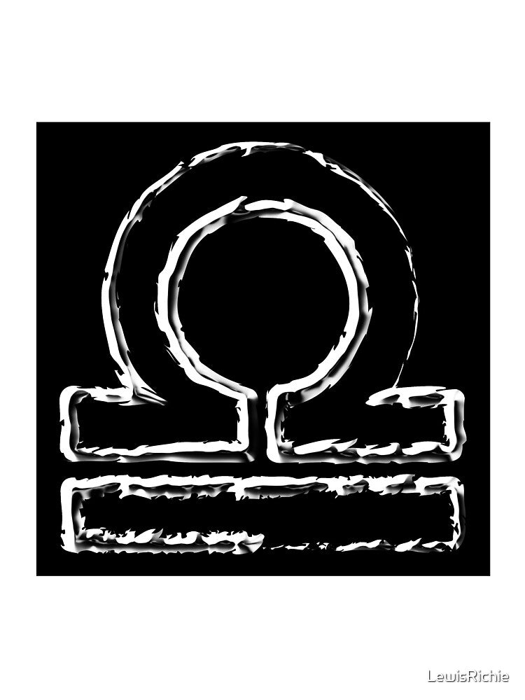 Libra zodiac sign metallic style by LewisRichie