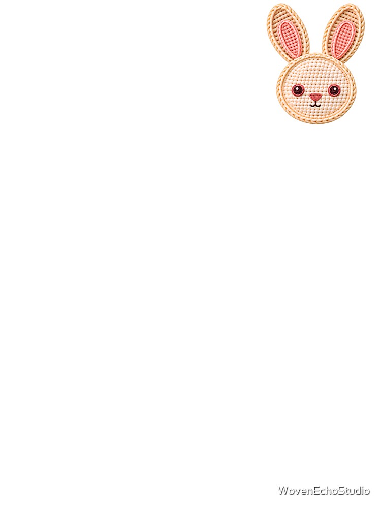 Crochet Bunny Face – Cute Amigurumi Yarn Craft Design by WovenEchoStudio
