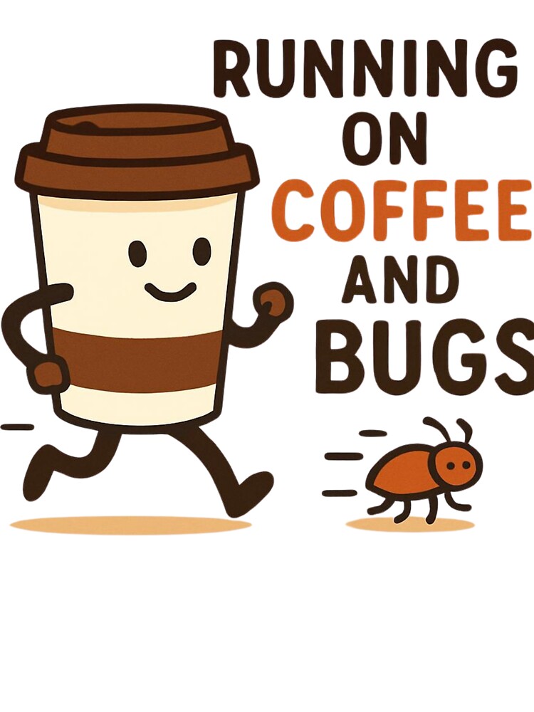 Running on Coffee & Bugs – Funny Programmer Coding Meme by DivineTrident