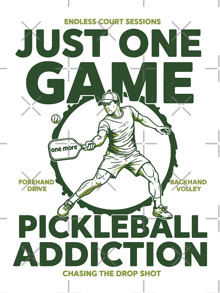 Pickleball Just One Game Pickleball Addiction Play by LuminOrb