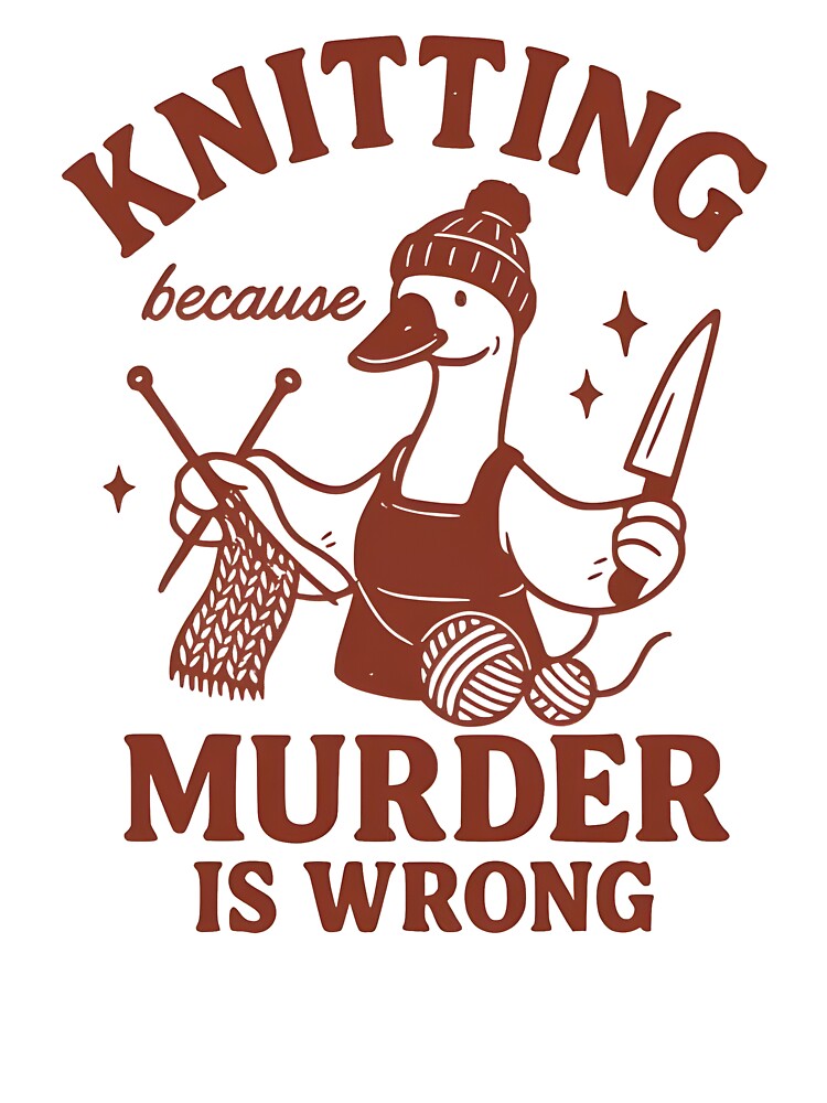 Knitting Because Murder is Wrong by Torokjakab
