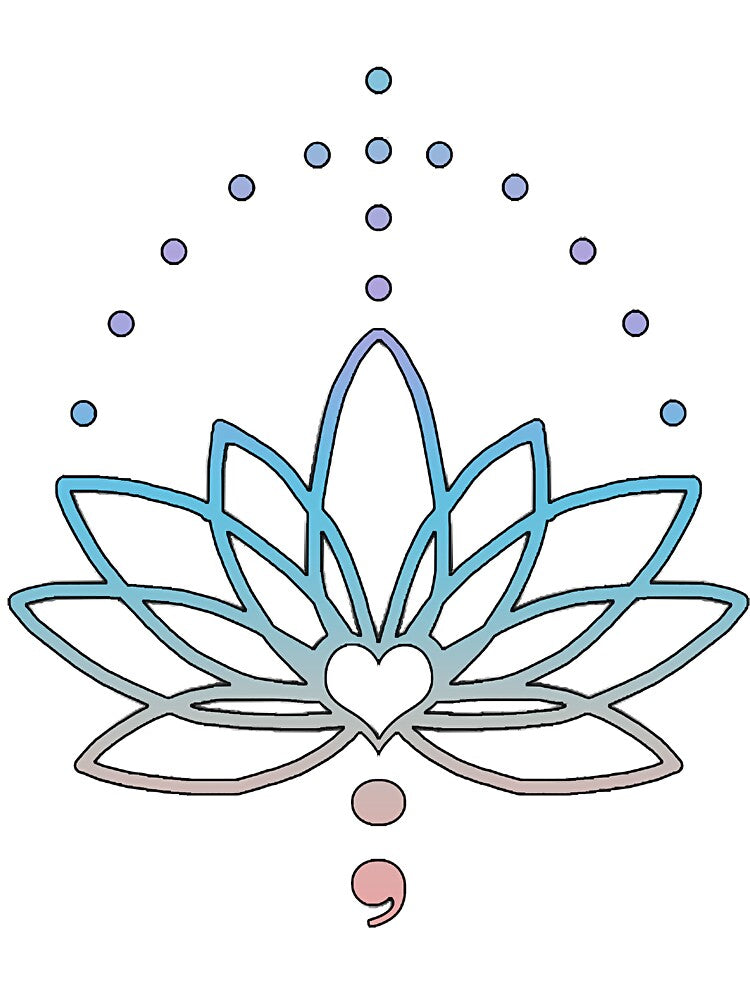 LotusSemicolon-MentalHealthWarrior by EddieRi1163254
