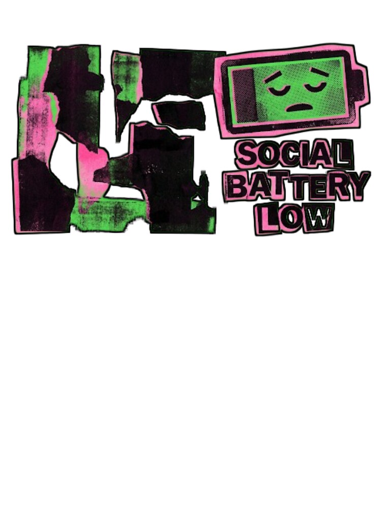 Social Battery Low Introvert Meme by Moodoncraft-