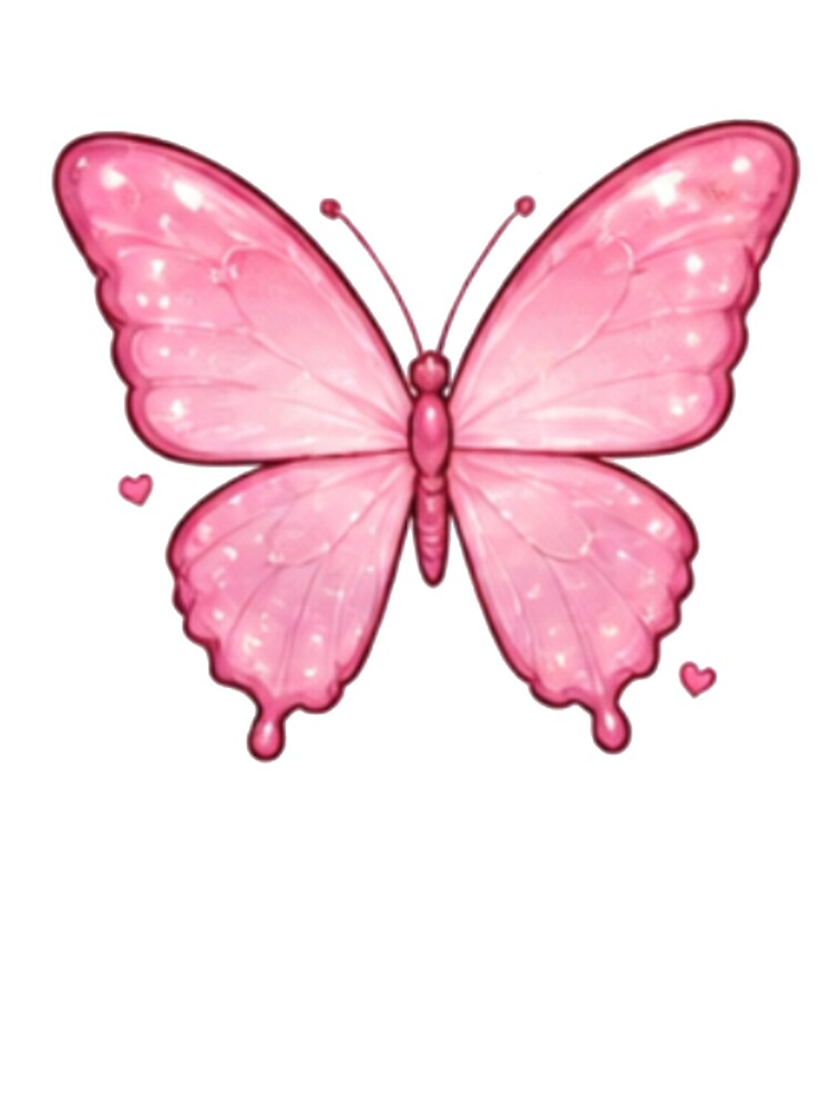 Pink Butterfly Cute by Kiralemon