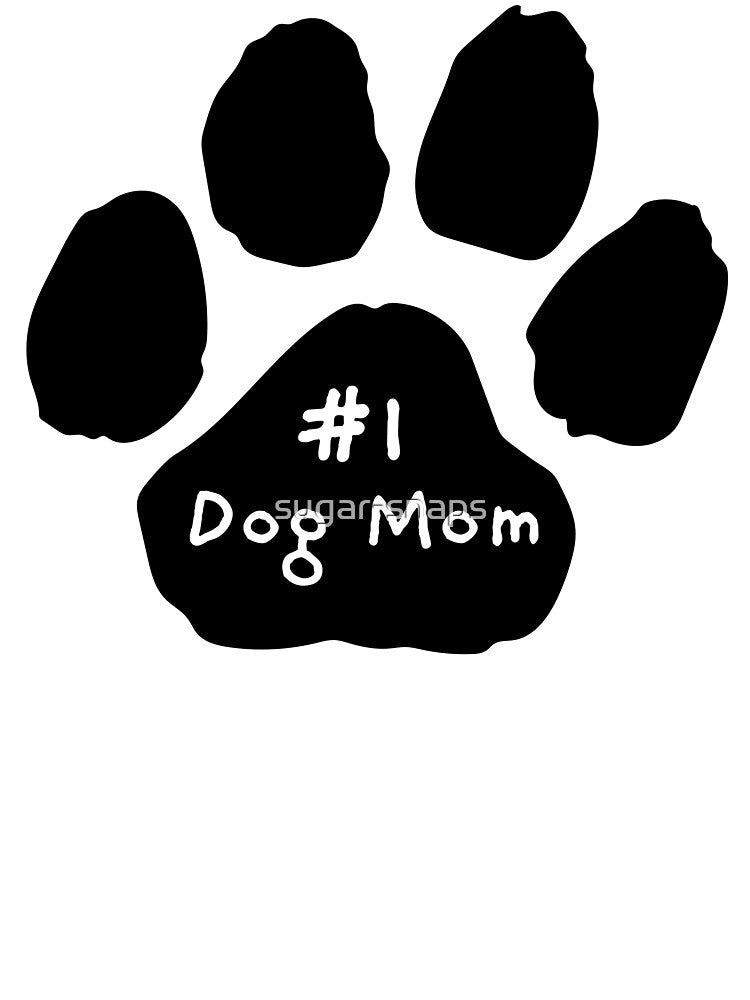 #1 Dog Mom Paw Print Graphic Sticker by sugar-snaps