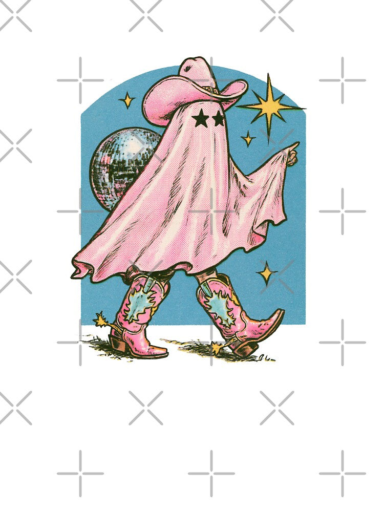 Disco Cowboy Ghost Western Art by CyrelleLana