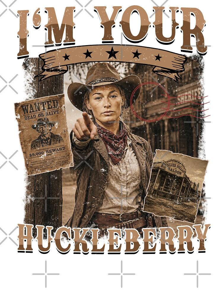 I'm Your Huckleberry Vintage Cowgirl by StormbornAther