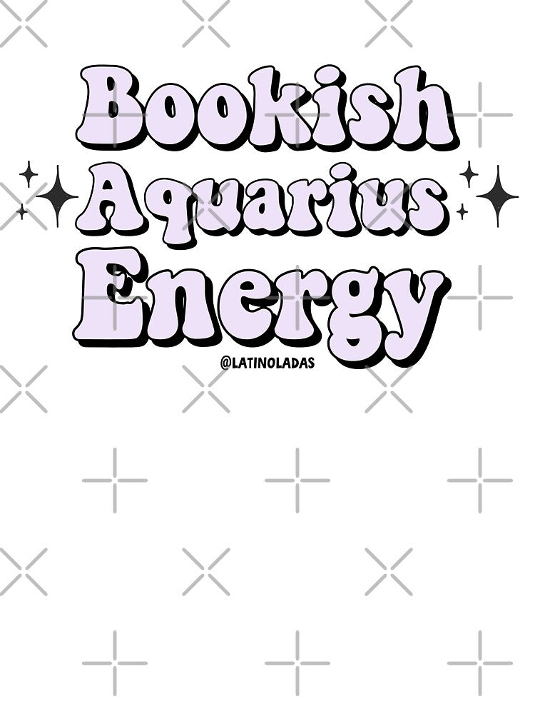 Bookish Aquarius Energy / Astrology Zodiac Sign Horoscope Tarot Pastel Pink by Latinoladas