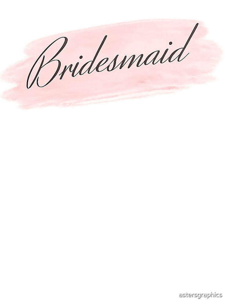 Bridesmaid Shirt | Elegant Bridal Party & Bachelorette Outfit by astersgraphics