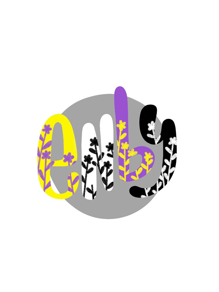 enby pride flowers by Cevan  Wojtyla