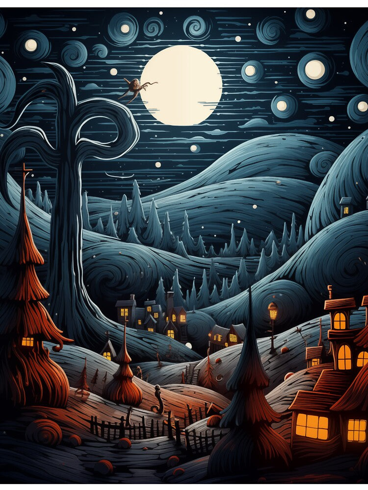 Halloween - Christmas Inspired Landscape by Dlash