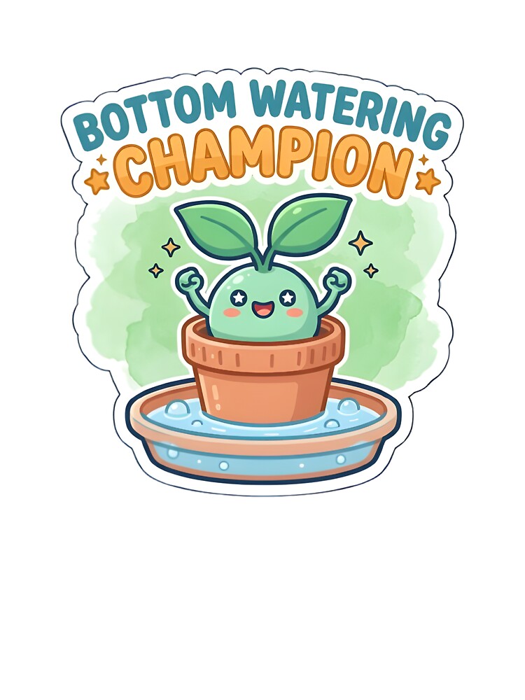 Bottom Watering Champion Plant Parent Funny Sticker by PuddlePixels