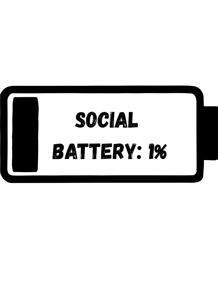 Social Battery: 1% by lazycreationaaa