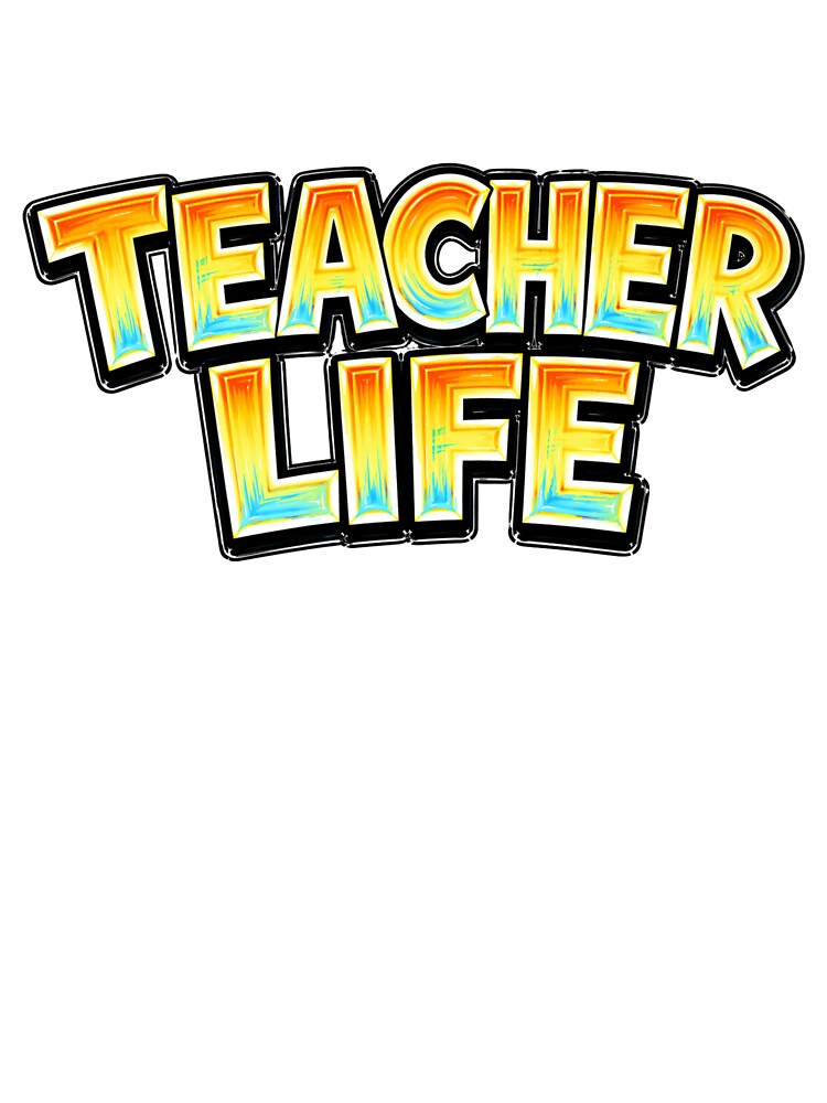 TEACHER LIFE – hand drawn childlike typography by Mac Sketches