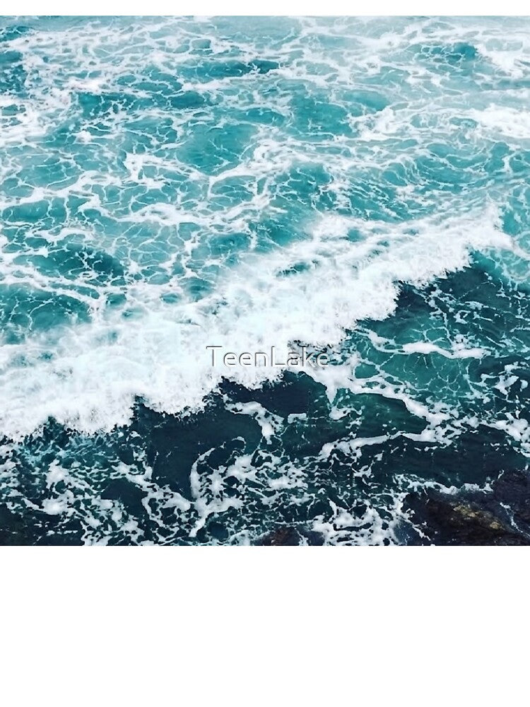 Deep Blue Ocean Waves Coastal Aesthetic / Ocean texture / Shore / Merch / Travel / Beach / Explore / Summer / Water / Vacation / Sea Wave/ Nature Lover Relaxing by TeenLake