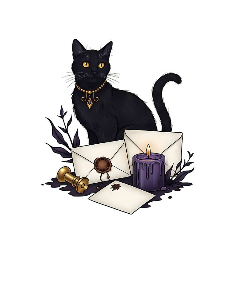 Gothic Pen Pal Cat Gift by IllumeInk