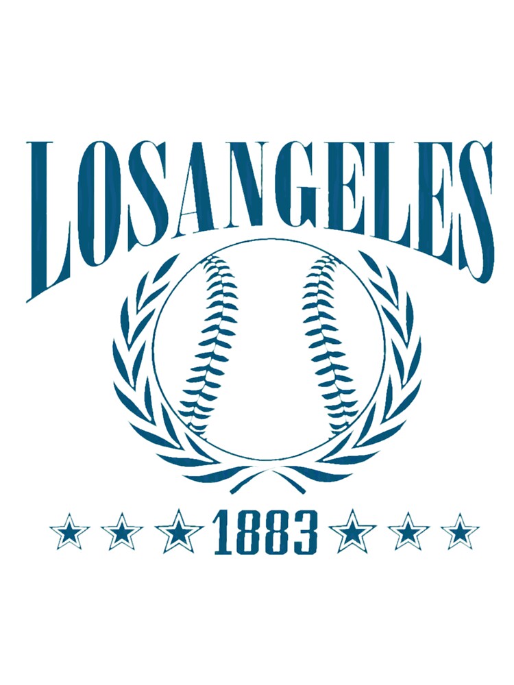 Los Angeles Baseball 1883 Vintage Laurel Design by KyonnaMakle