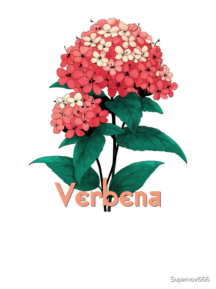 Verbena Botanical Elegance in Bloom by ForeverPrintsOK