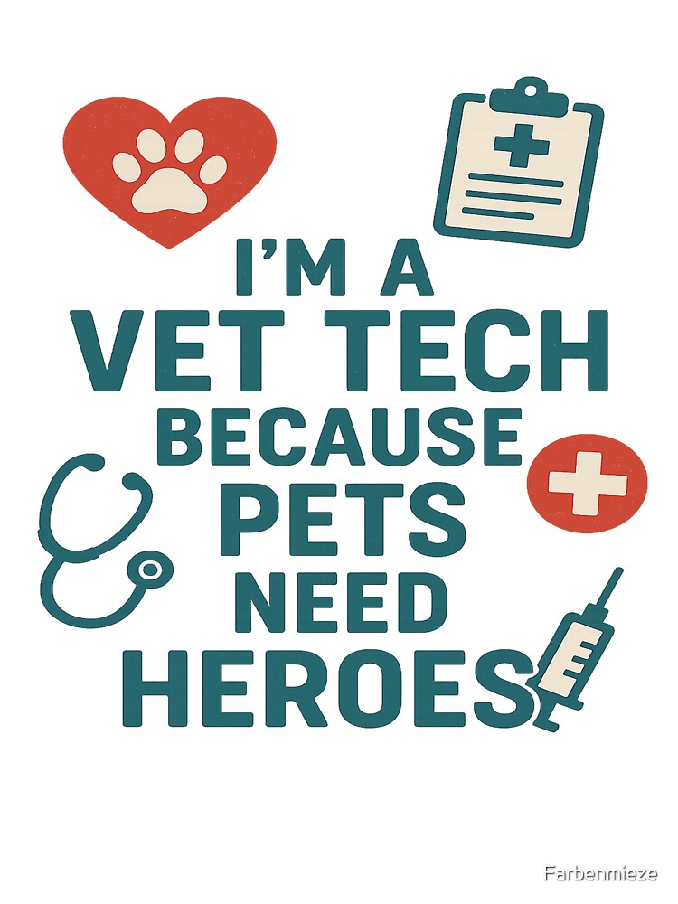 I'm a vet tech because pets need heroes by Farbenmieze