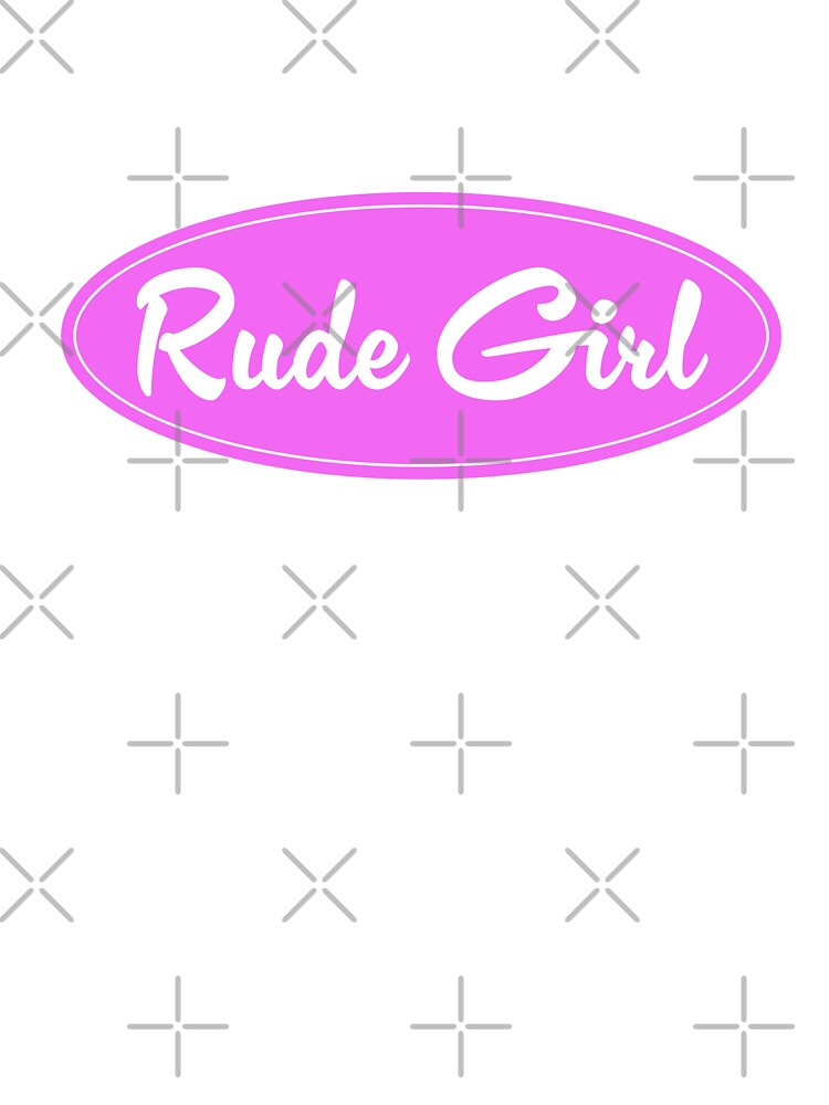 Rude Gil Pink oval sticker or t-shirt by PIXEL POP DESIGNS - Beyond the Norm!