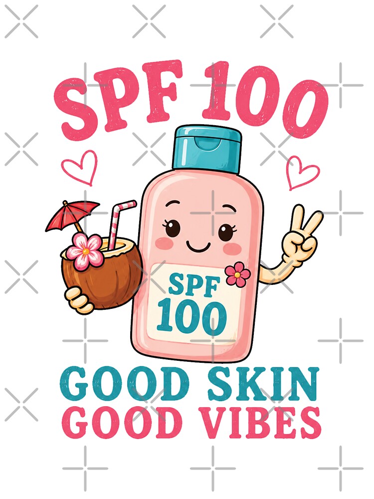 SPF 100 Personality | Cute Sunscreen Summer Beach Shirt by MAPDDesigns