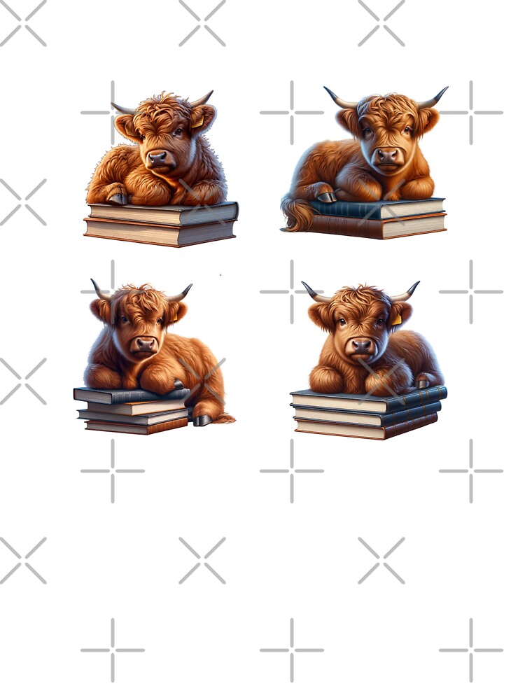 Highland Cows And Books by TheAnimalZ00