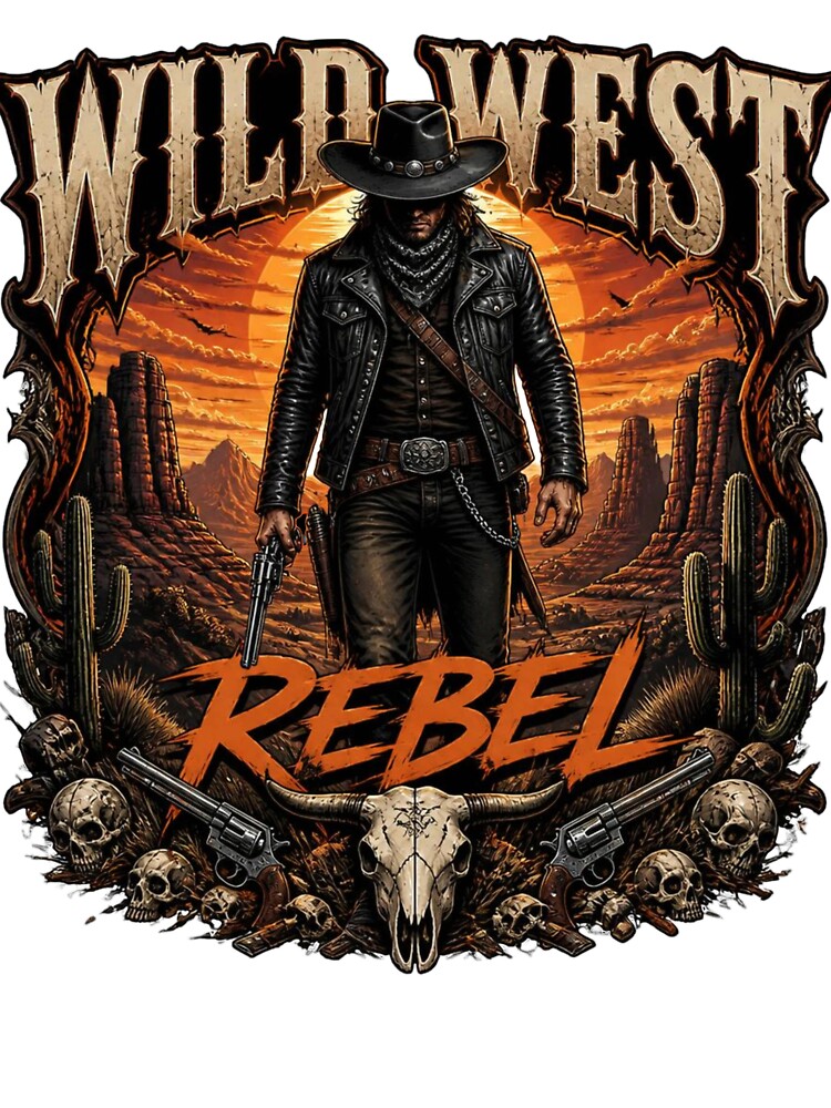 Cowboy Wild West Rebel Design by Sharpy-X