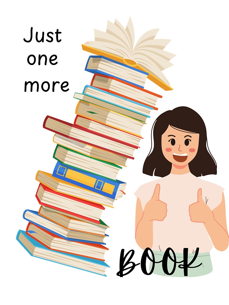 Just One More Book by Blueberry CC Designs