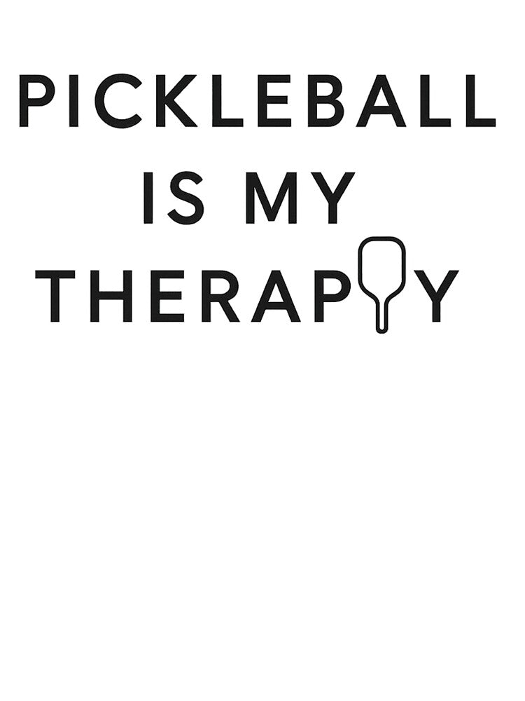 Pickleball Is My Therapy T-Shirt – Minimalist Paddle Design for Calm and Passionate Players by BeeClassyDesign