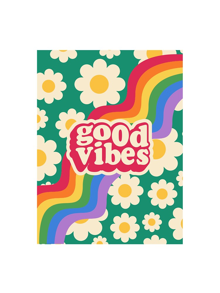 Good Vibes Rainbow Daisy by matmazel