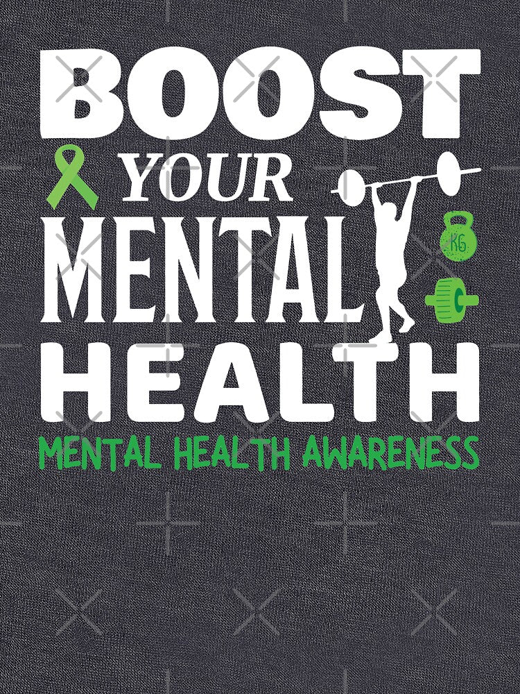 Boost Your Mental Health - Mental Health Awareness-White by OwlCanvas