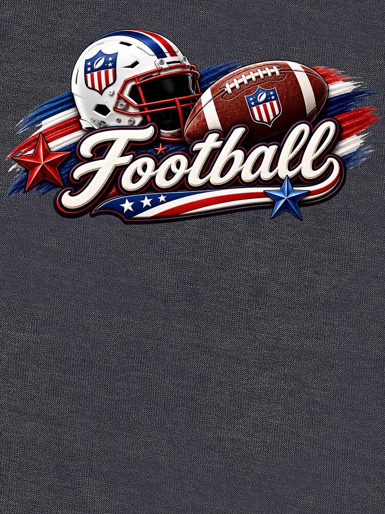 American Football – Red White & Blue Patriotic Sports Design by HO•Designs
