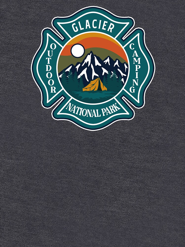 Glacier National Park-Vintage by graphic-map