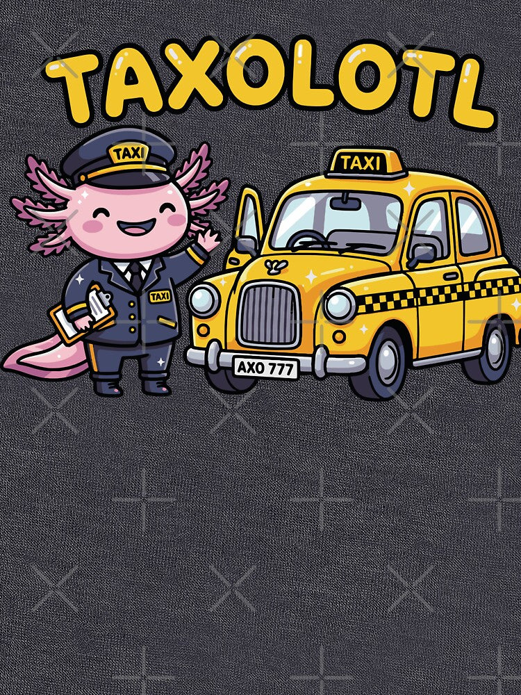 Taxolotl Cute Axolotl Taxi Driver Pun by chriswo-design