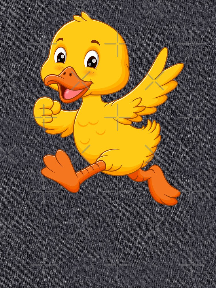cute cartoon duck running sticker by anandsiva2703