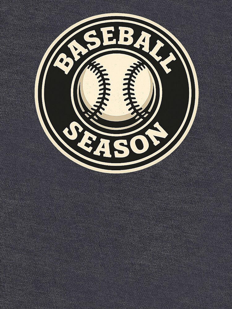 Baseball Season Minimal Retro Baseball Badge by EastEndTownie