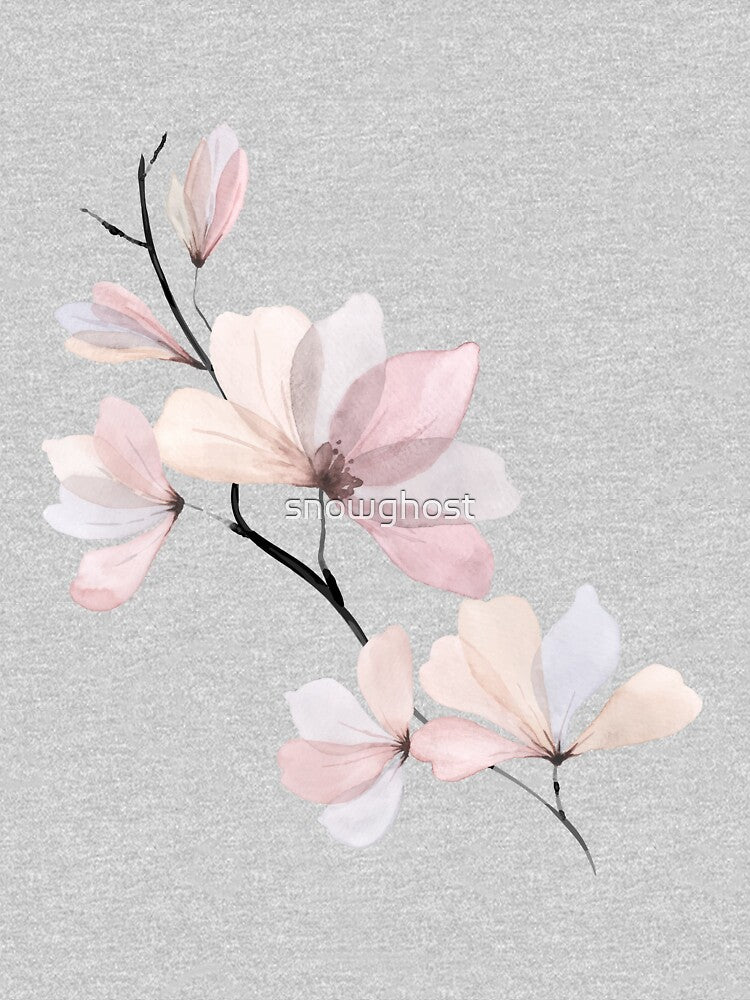 watercolour pastel pink flowers by the snowghost Unisex