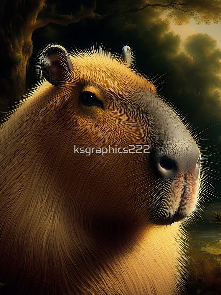 Capybara Art #77 | Capybara Lovers by ksgraphics222