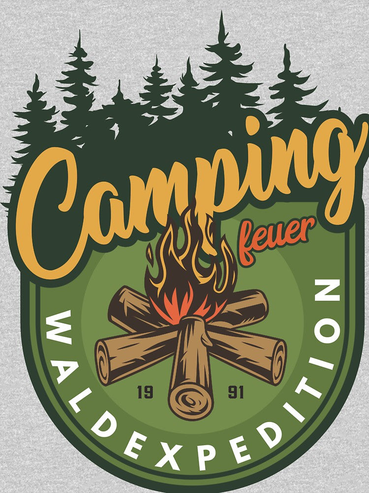 Camping fire | Forest expedition | German hiking by Ainbowz-Artwork