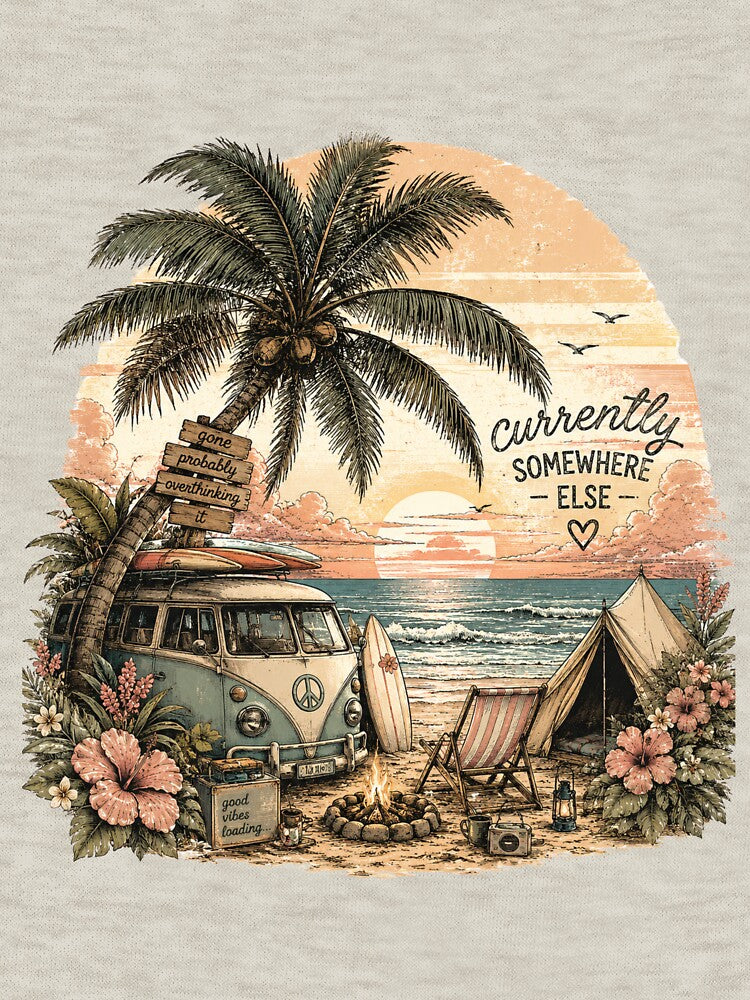 Currently Somewhere Else – Retro Beach Van Aesthetic by BeaVibes