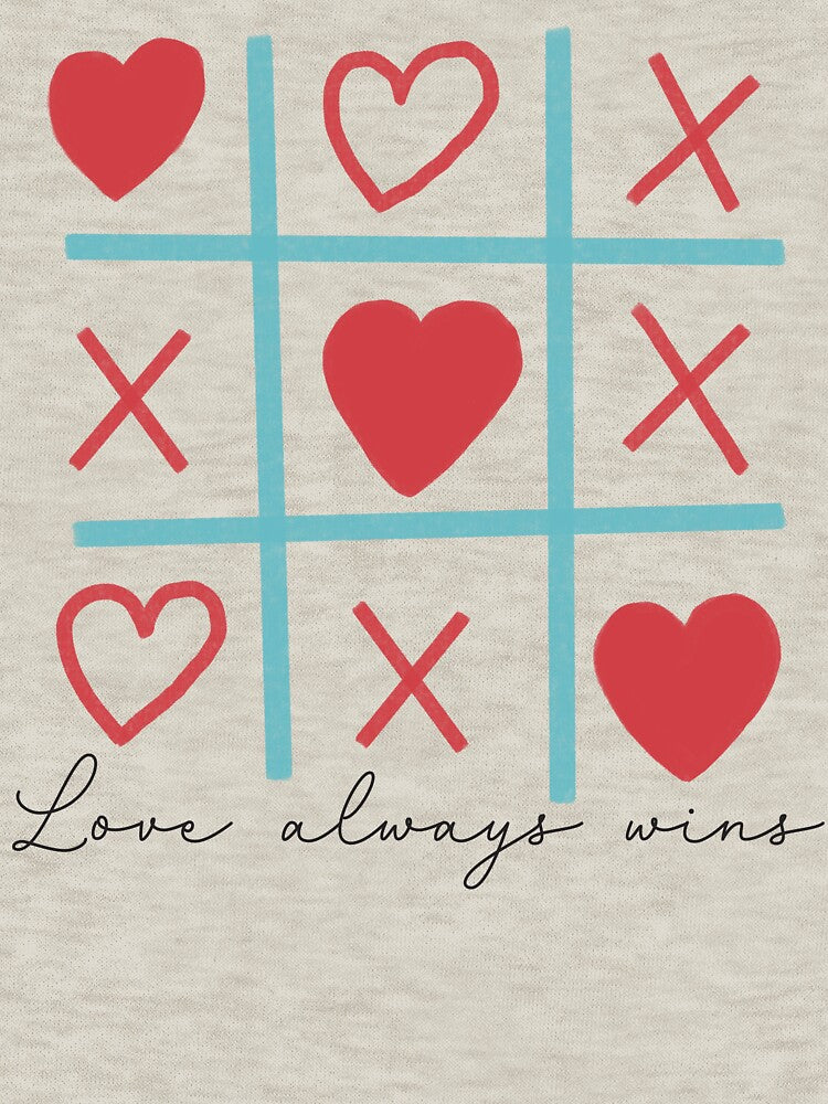 Tic Tac Toe Love T-shirt, Valentne by JoesCornerStore