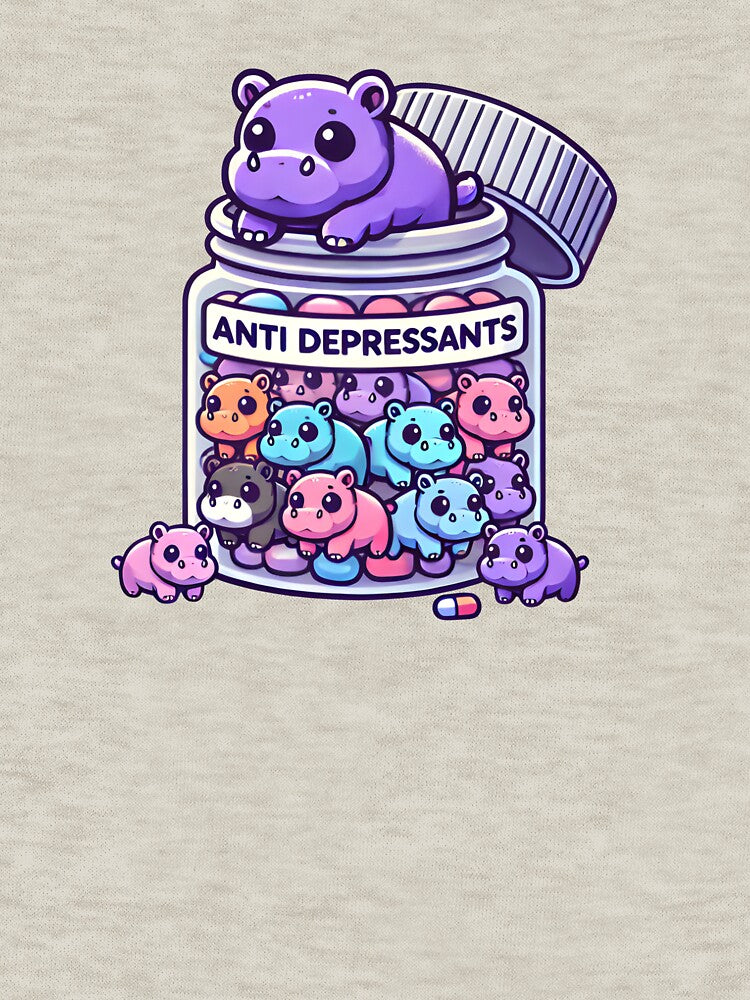 Jar of hippos and moo deng Vinyl Sticker, Cat Sticker, Laptop Stickers, Hydro Flask Stickers, Aesthetic Stickers Magnet by puurfectcat