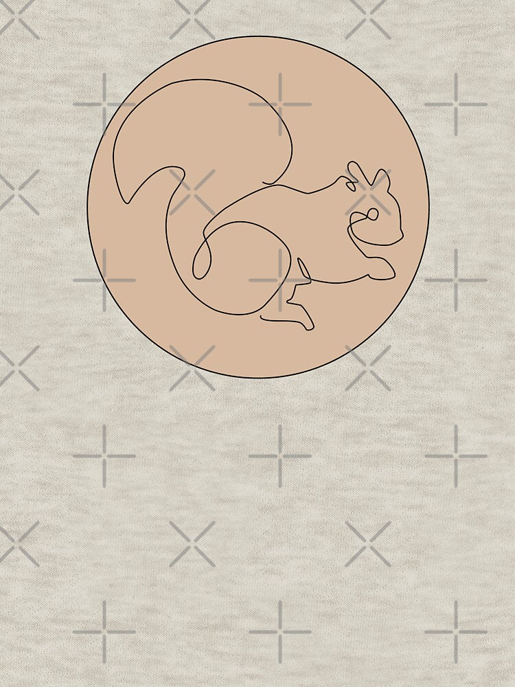 One line art - squirrel by ilyselenaxoxo