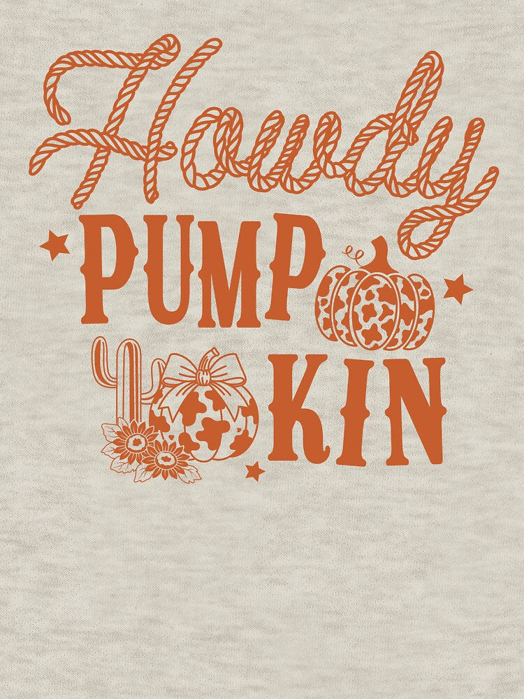 Howdy Pumpkin Western Cowgirl Vintage Fall Autumn by RinrinDesigns