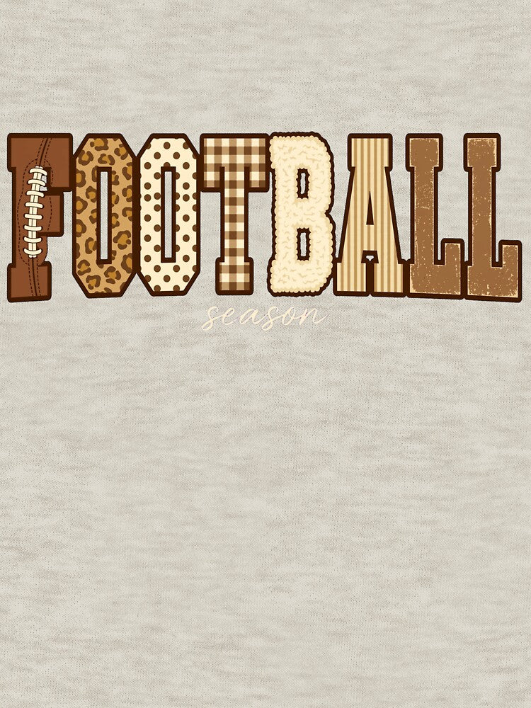 Football Season Brown Leopard Football Gingham Game Day Mama Fall by Yellowriversss
