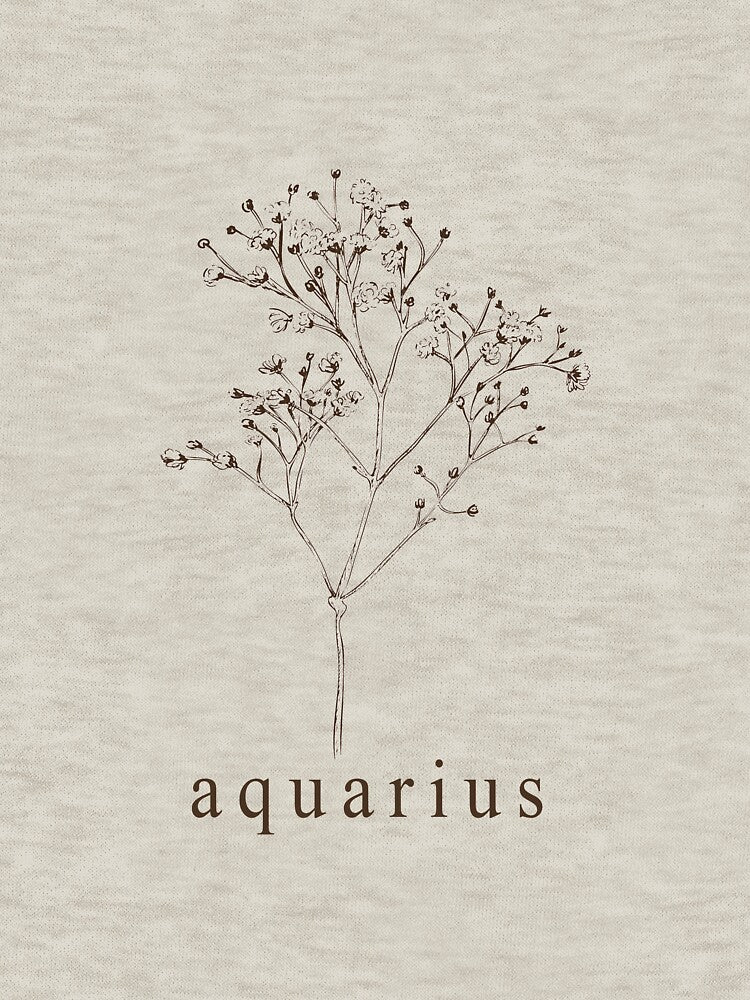 Aquarius Botanical Zodiac by mandeegirl17