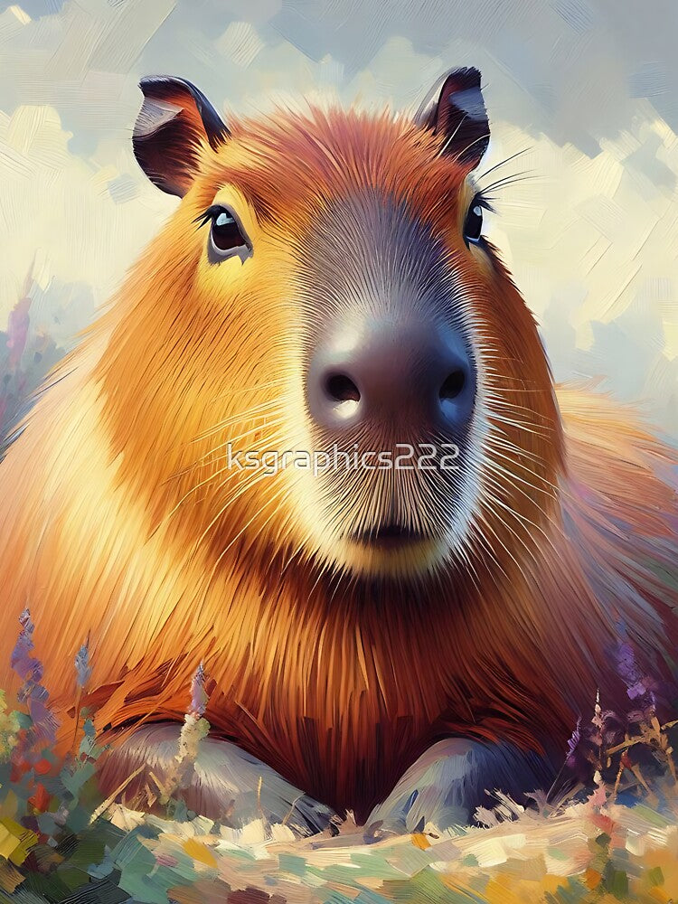 Capybara Art #83 | Capybara Lovers by ksgraphics222