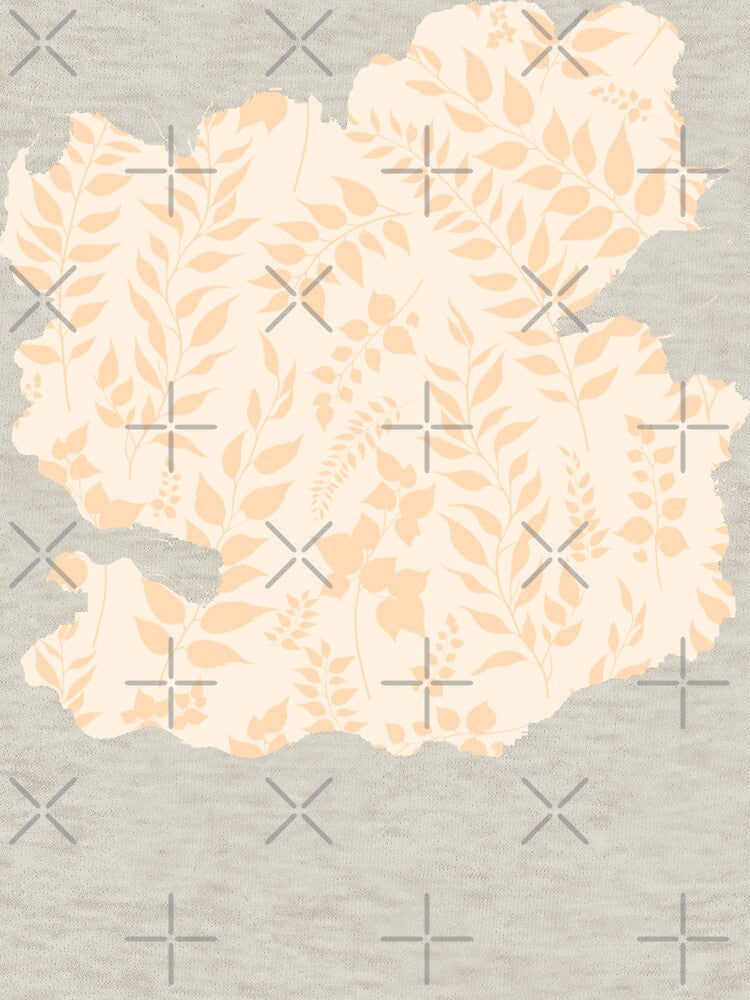 Greenery Botanical Print Peach Leaves by SilverPegasus